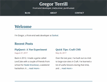Tablet Screenshot of gregorterrill.com